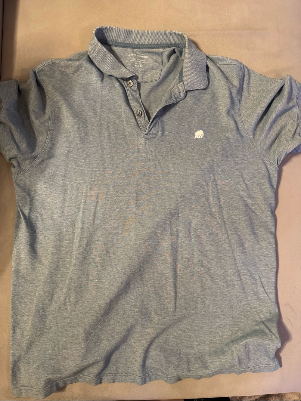 Men's Banana Republic Light Blue Polo Shirt